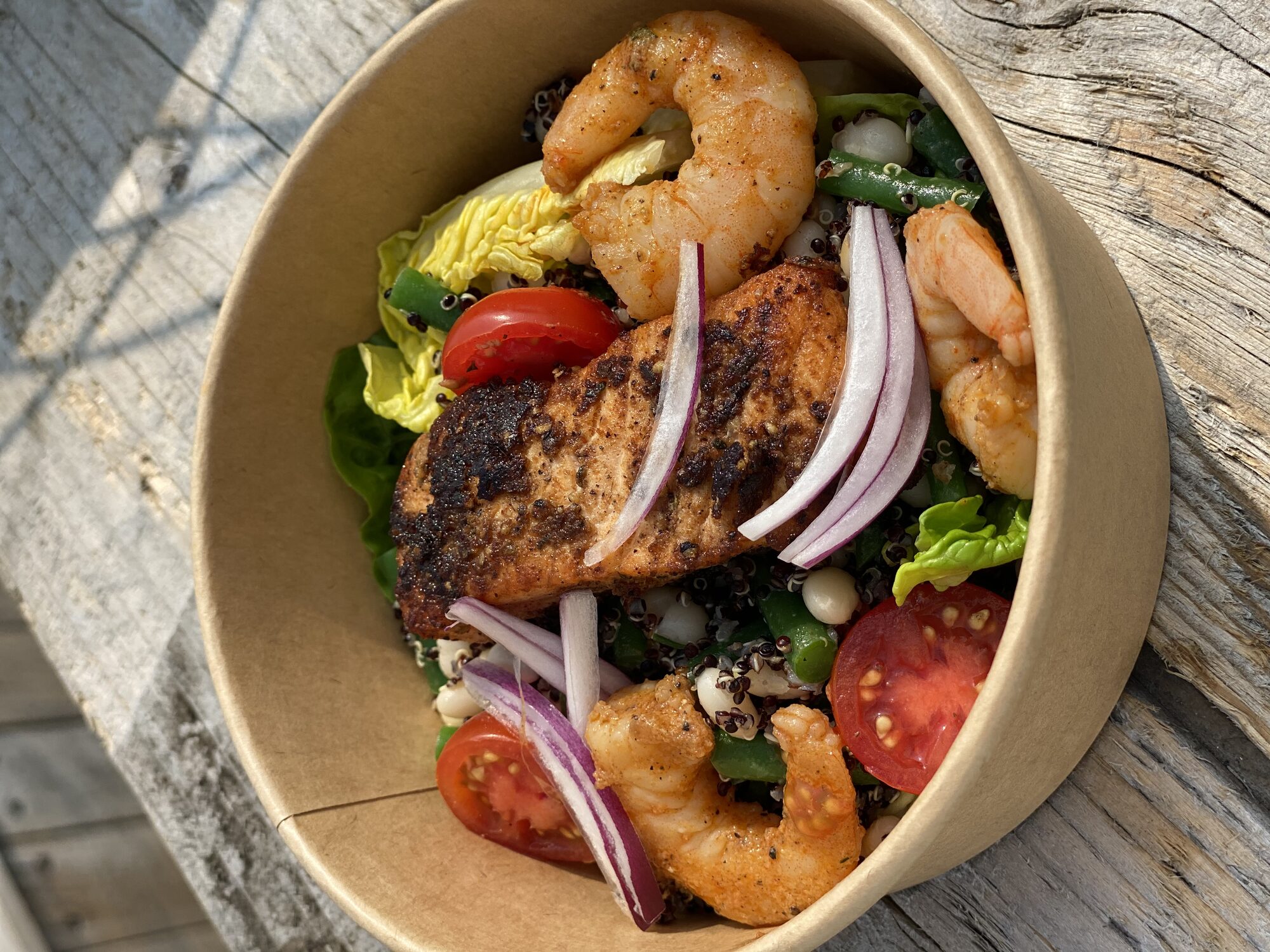 Salad bowl from the menu.